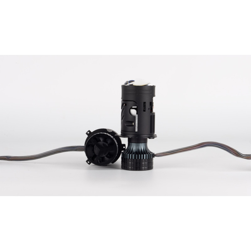 LED лампи автомобільні з лінзою SoKill LE-10 LC H4 H/L 6000K 85W/65W к-т.
