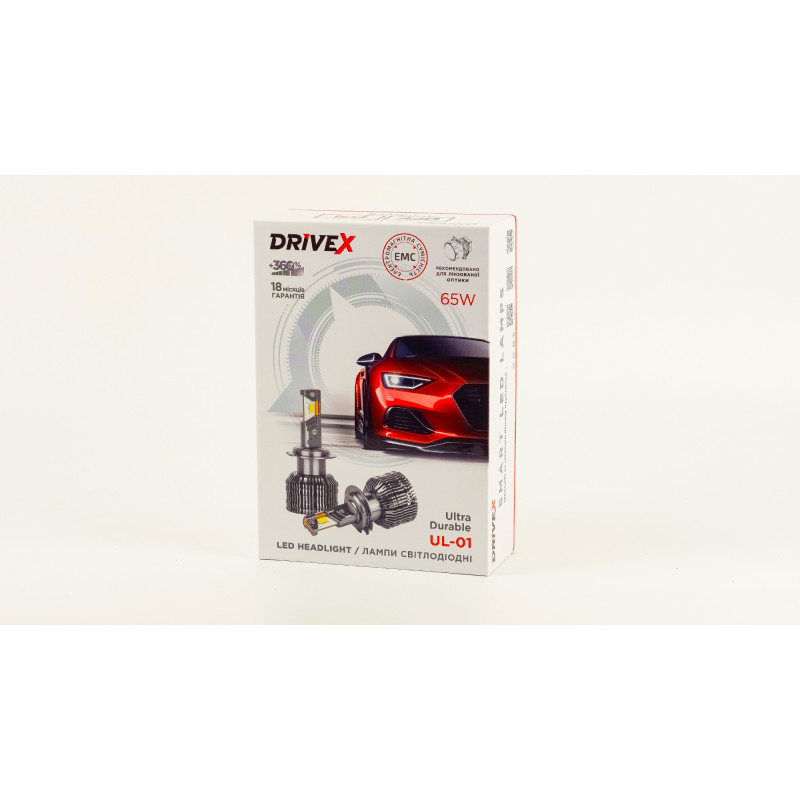 LED лампи автомобільні DriveX UL-01S H11 5.5K 65W CAN