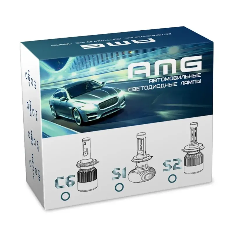 LED лампа AMG S2 H3 CSP (кулер)