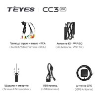 Стандартна проводка для автомагнітоли CC3 Teyes