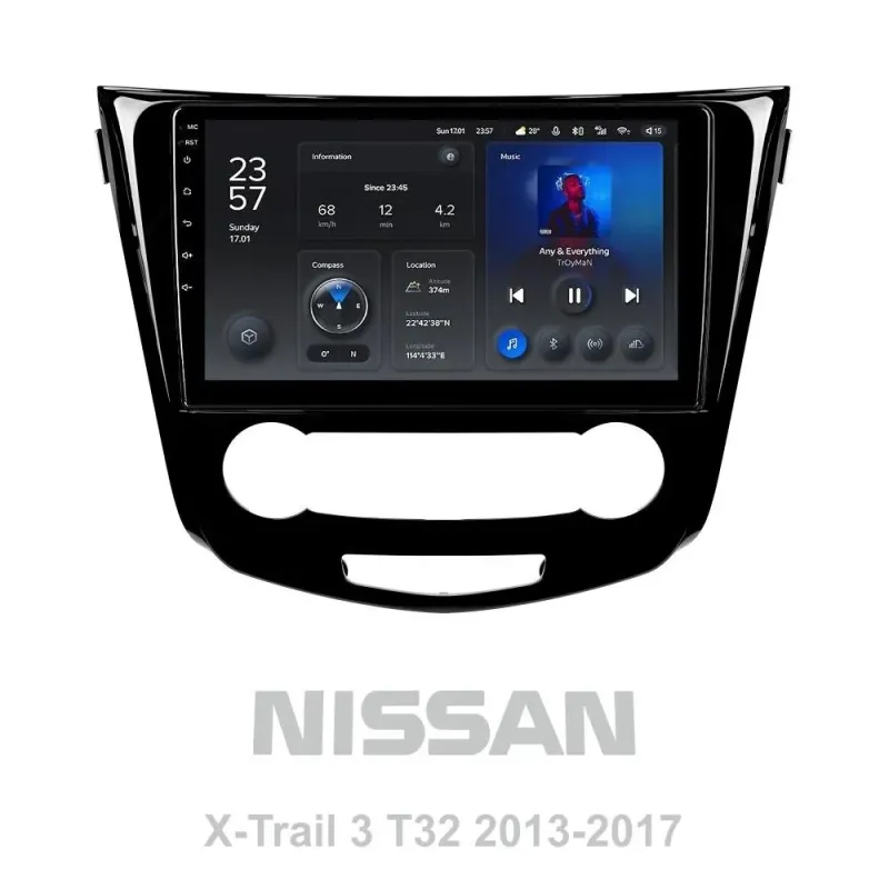 Штатна магнітола Teyes X1 2+32Gb Nissan X-Trail X Trail 3 T32 2013-2017-Manual air conditioning (B) 10
