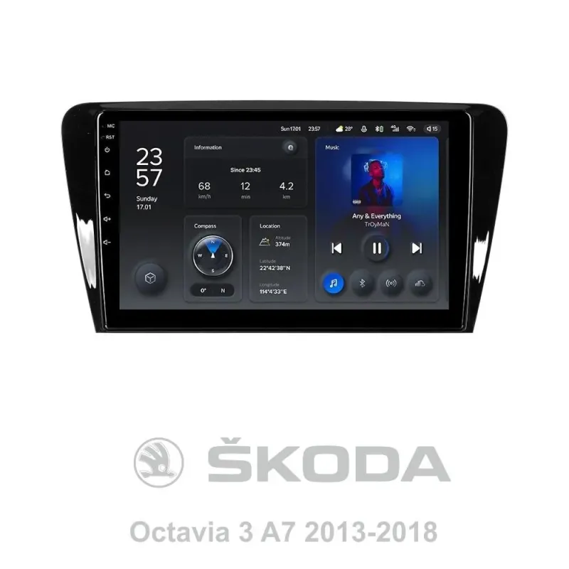 Штатна магнітола Teyes X1 2+32Gb Skoda Octavia 3 A7 2013-2018 10
