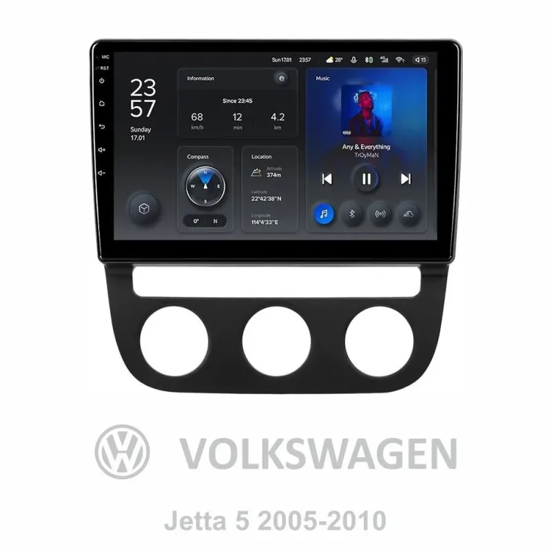 Штатна магнітола Teyes X1 2+32Gb Volkswagen Jetta 5, Golf 5 2005-2010 (B) 10