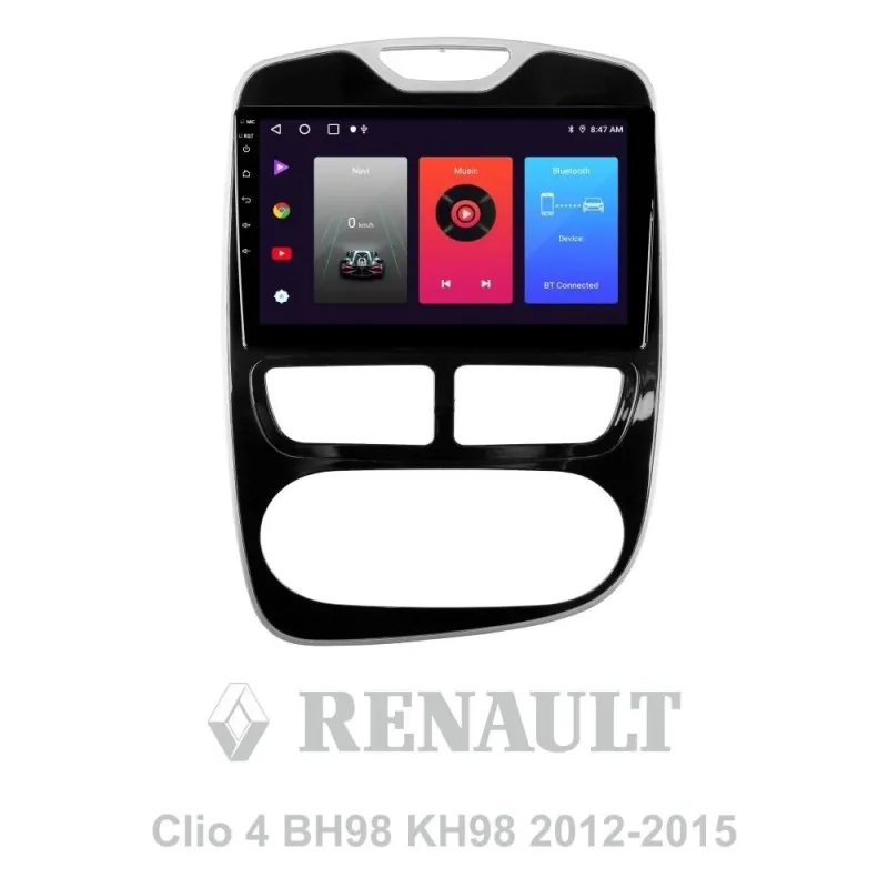 Штатна магнітола Sigma F10216 Android 10 2+32 Gb Renault Clio 4 BH98 KH98 2012-2015 10
