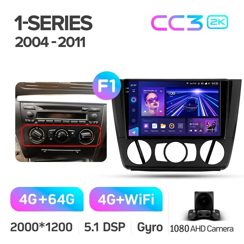 Штатная магнитола Teyes CC3 4+64 Gb BMW 1 E88 E82 E81 E87 2004-2011 (F1) 9