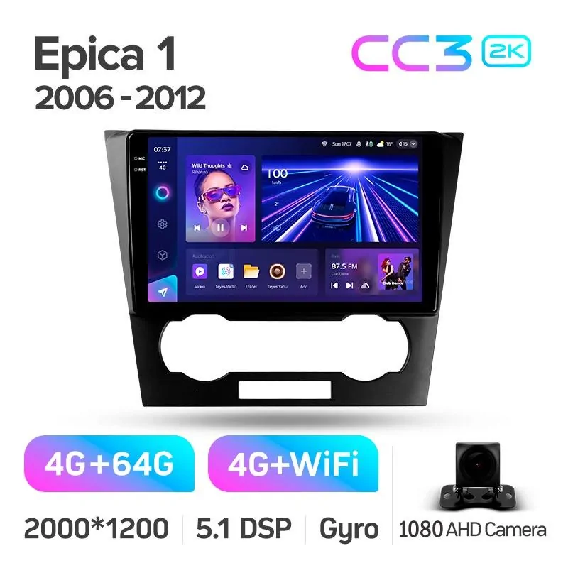 Штатная магнитола Teyes CC3 4+64 Gb Chevrolet Epica 1 2006 - 2012 9