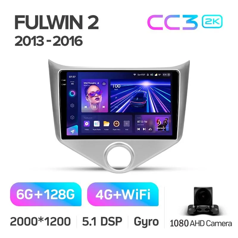Штатная магнитола Teyes CC3 6+128 Gb Chery Fulwin 2 Very A13 (F1) 2013 - 2016 9