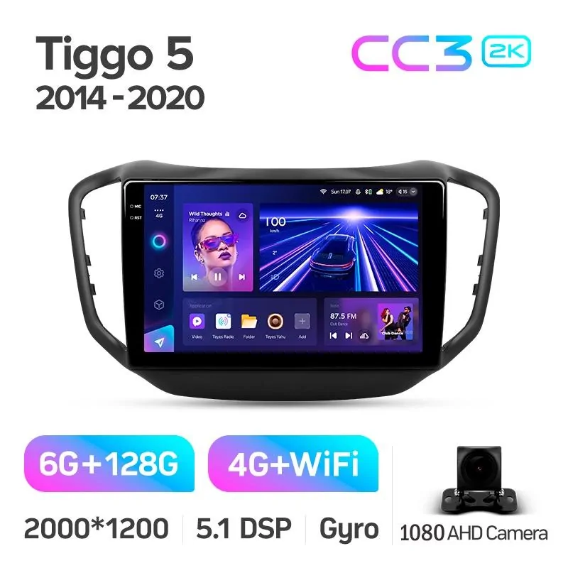 Штатная магнитола Teyes CC3 6+128 Gb Chery Tiggo 5 2014 - 2018 10