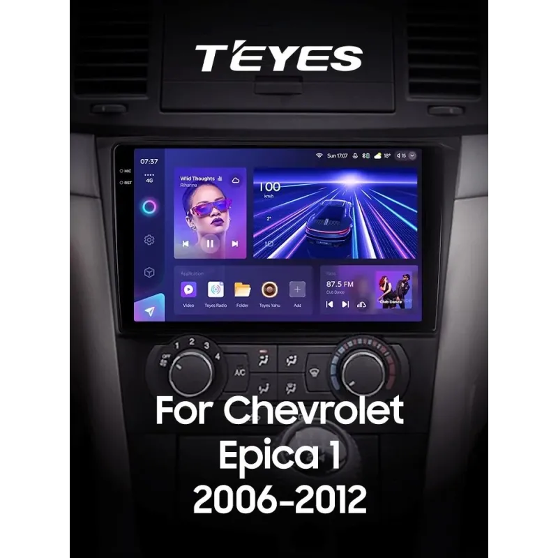 Штатная магнитола Teyes CC3 6+128 Gb Chevrolet Epica 1 2006 - 2012 9