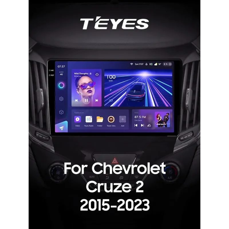 Штатная магнитола Teyes CC3 6+128 Gb с круговым обзором 360 Chevrolet Cruze 2 2015-2023 9