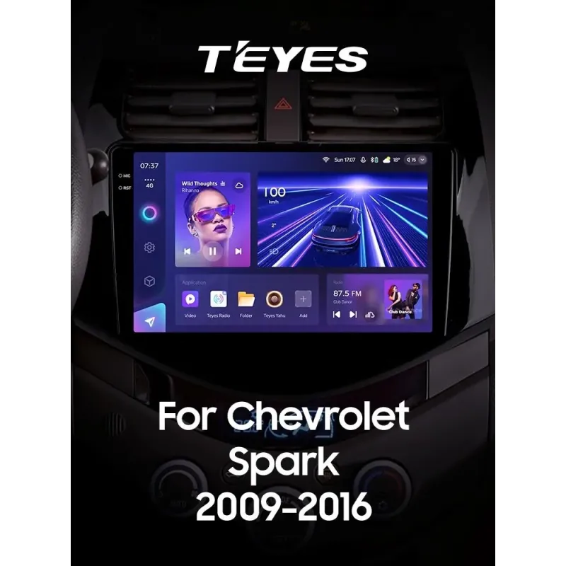 Штатная магнитола Teyes CC3 6+128 Gb Chevrolet Spark M300 2009 - 2016 (F1) 9