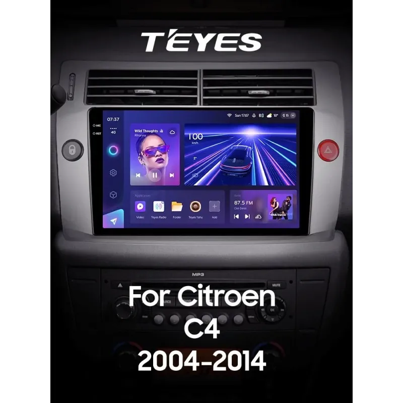 Штатная магнитола Teyes CC3 6+128 Gb Citroen C4 LA LC C-Triomphe C-Quatre 2004-2014 9