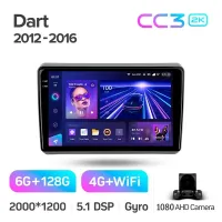 Штатная магнитола Teyes CC3 6+128 Gb Dodge Dart 2012 - 2016 9