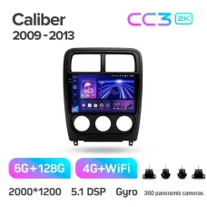 Штатная магнитола Teyes CC3 6+128 Gb с круговым обзором 360 Dodge Caliber PM 2009 - 2013 9
