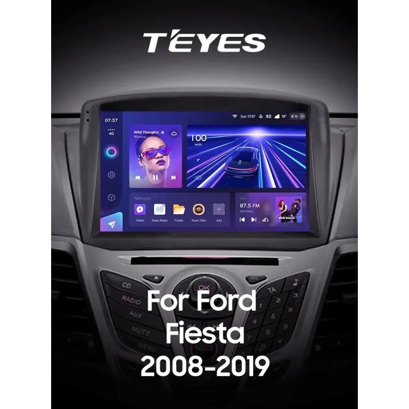 Штатная магнитола Teyes CC3 4+64 Gb Ford Fiesta Mk 6 (F2) 2008-2019 (B) 9