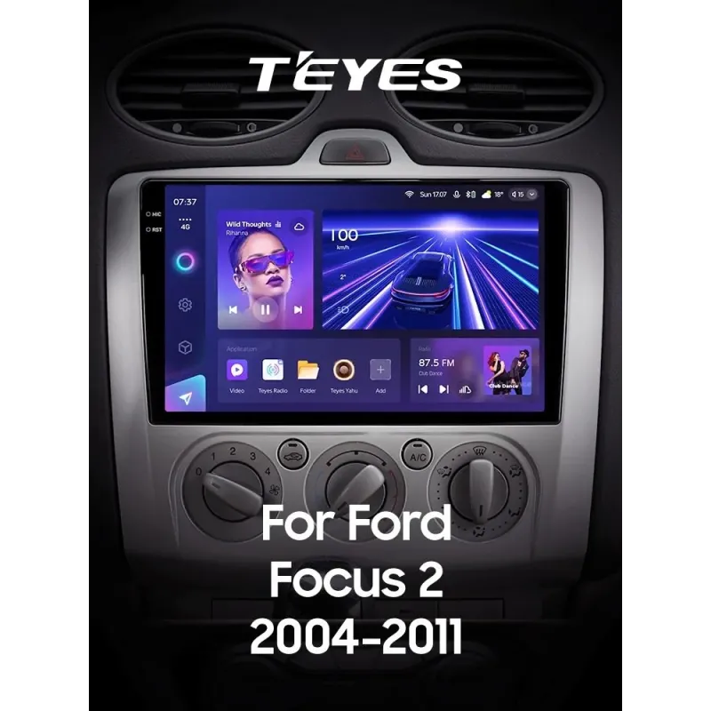 Штатная магнитола Teyes CC3 4+64 Gb Ford Focus 2 Mk 2 2004-2011 (F1) 9