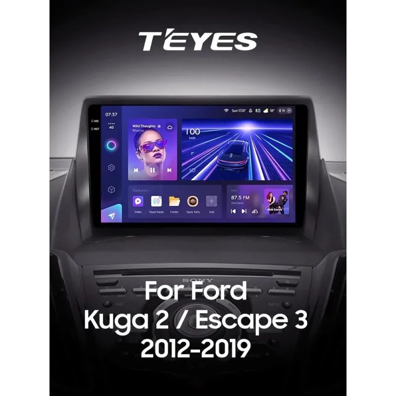 Штатная магнитола Teyes CC3 6+128 Gb Ford Kuga 2 Escape 3 2012 - 2019 (A) 9