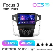 Штатная магнитола Teyes CC3 6+128 Gb с круговым обзором 360 Ford Focus 3 Mk 3 2011-2019 9