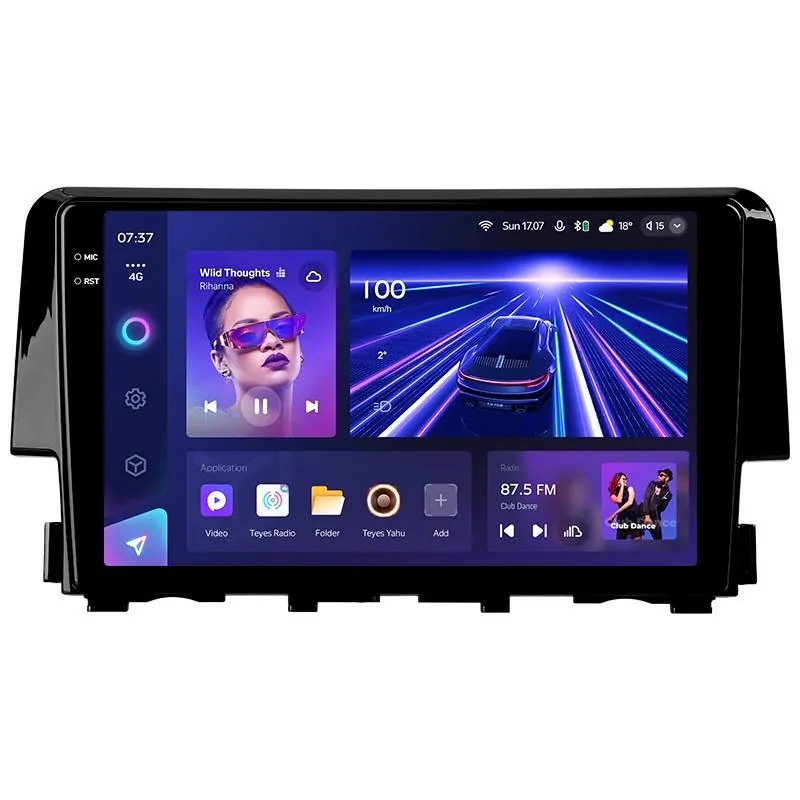 Штатная магнитола Teyes CC3 6+128 Gb Honda Civic 10 FC FK 2015-2020 9