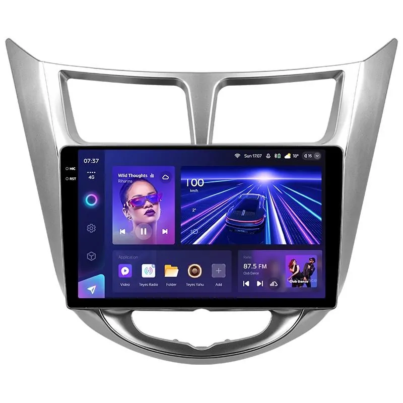 Штатная магнитола Teyes CC3 4+64 Gb Hyundai Solaris 1 2010-2016 9