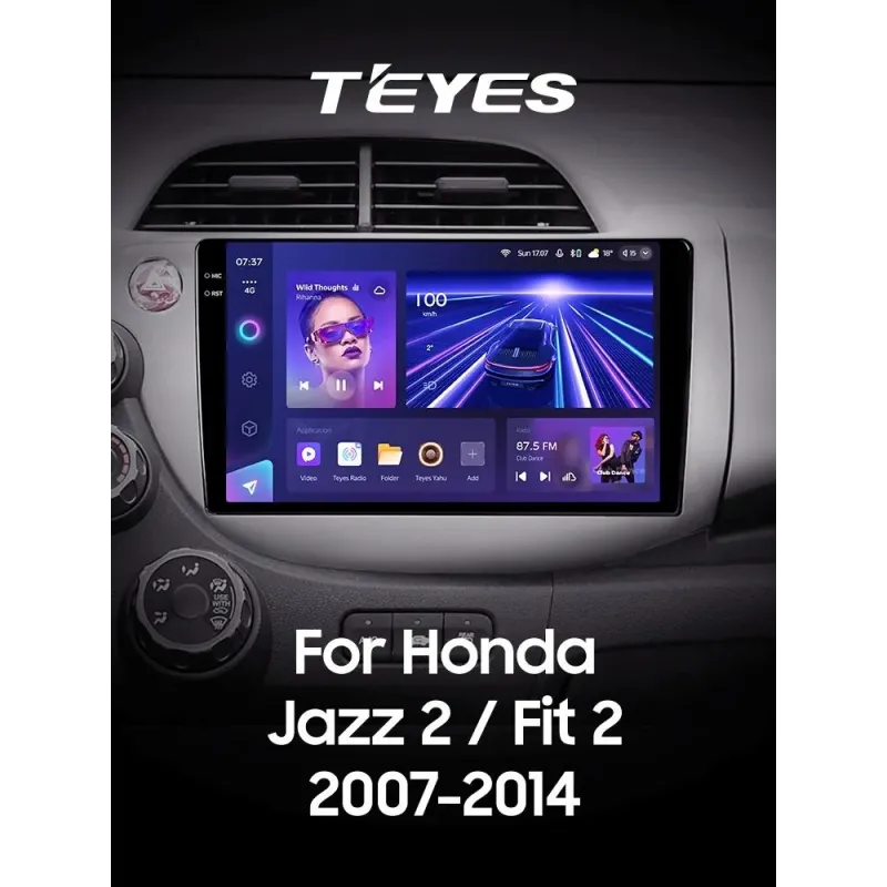 Штатная магнитола Teyes CC3 6+128 Gb с круговым обзором 360 Honda Jazz 2 GG Fit 2 GE 2007 - 2014 10