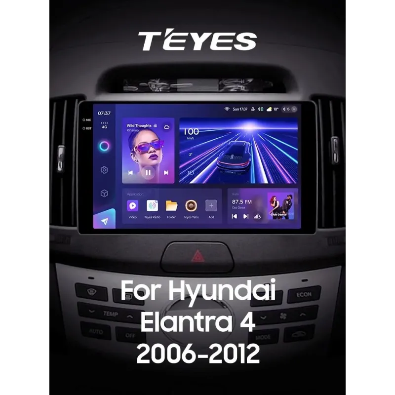 Штатная магнитола Teyes CC3 6+128 Gb Hyundai Elantra 4 HD 2006-2012 9
