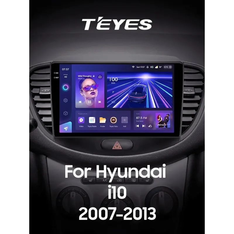 Штатная магнитола Teyes CC3 6+128 Gb Hyundai i10 2007-2013 9