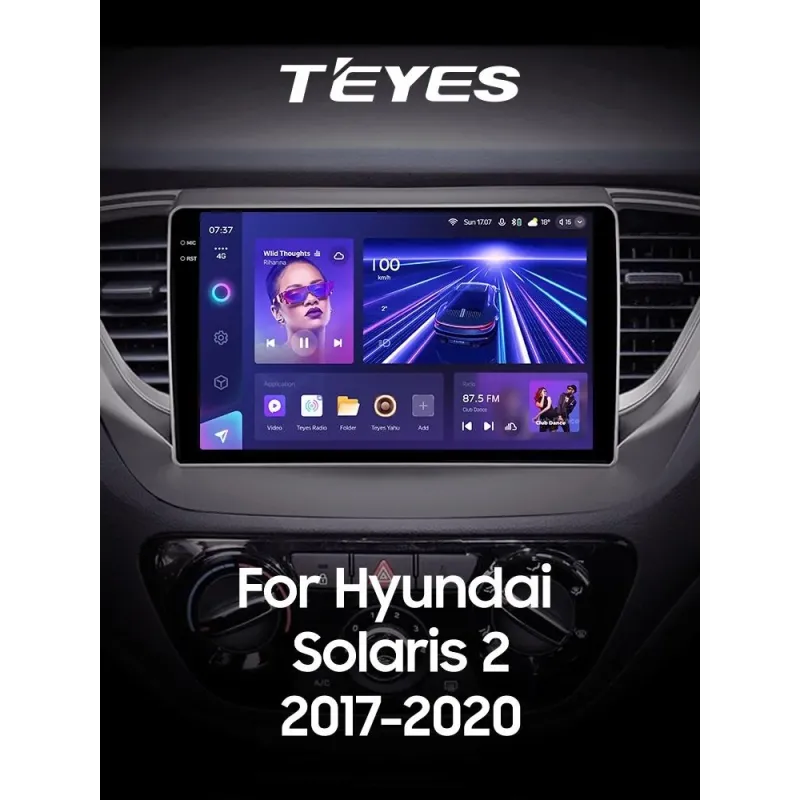Штатная магнитола Teyes CC3 6+128 Gb Hyundai Solaris 2 2017-2020 (A) 9