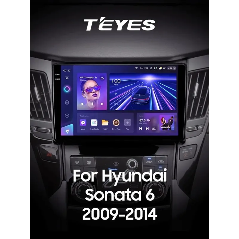 Штатная магнитола Teyes CC3 6+128 Gb Hyundai Sonata 6 YF 2009-2014 (A) 9