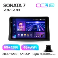 Штатная магнитола Teyes CC3 6+128 Gb Hyundai Sonata 7 LF 2017-2019 9