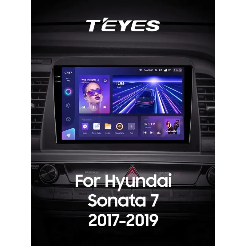 Штатная магнитола Teyes CC3 6+128 Gb Hyundai Sonata 7 LF 2017-2019 9