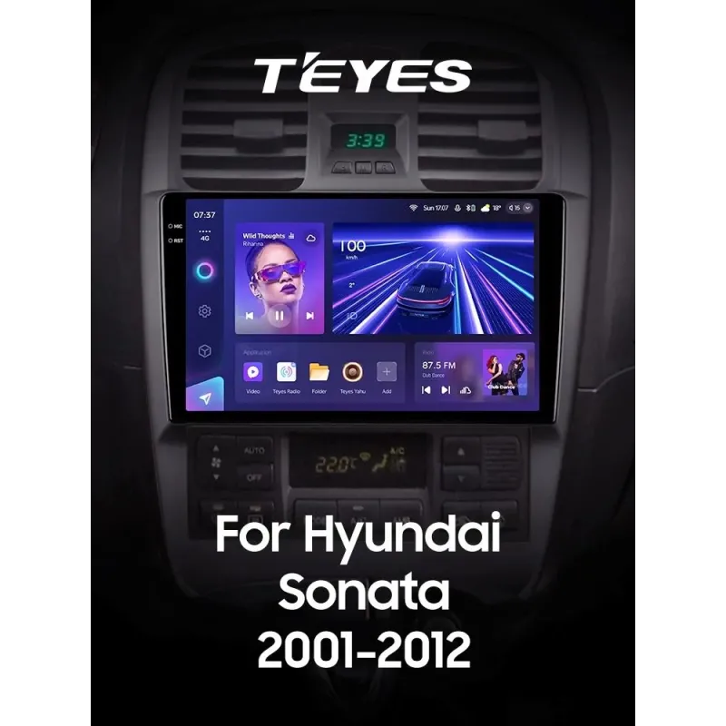 Штатная магнитола Teyes CC3 4+64 Gb Hyundai Sonata EF 2001-2012 9