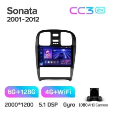 Штатная магнитола Teyes CC3 6+128 Gb Hyundai Sonata EF 2001-2012 9