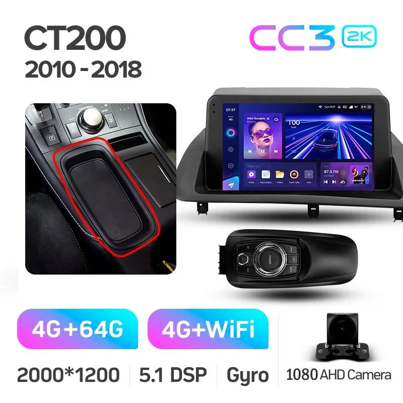 Штатная магнитола Teyes CC3 4+64 Gb Lexus CT CT200 CT200h 2010-2018 9