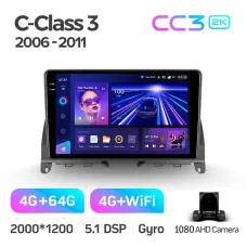 Штатная магнитола Teyes CC3 4+64 Gb Mercedes Benz C Class 3 W204 S204 2006-2011 9