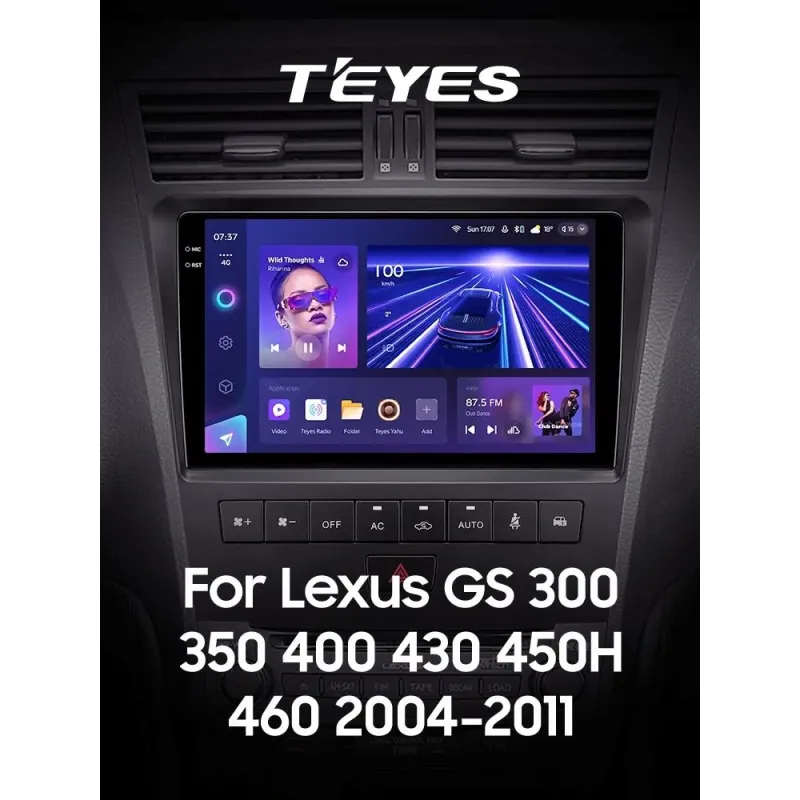Штатная магнитола Teyes CC3 6+128 Gb Lexus GS300 S190 GS350 GS400 GS430 GS450h GS460 GS 300 III 3 350 400 430 450h 460 2004-2011 9