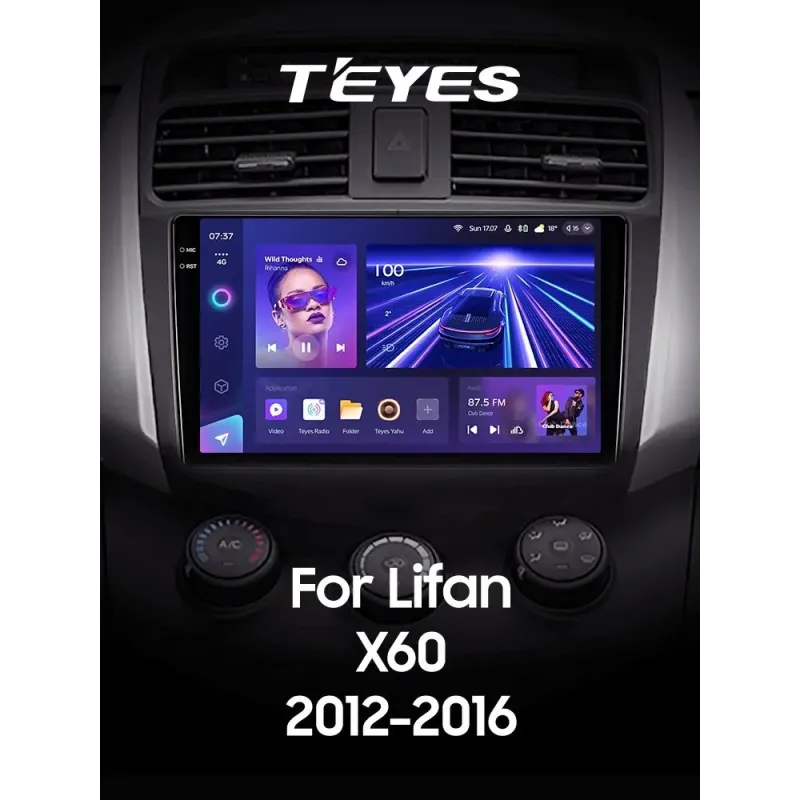 Штатная магнитола Teyes CC3 6+128 Gb Lifan X60 2012-2018 9