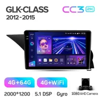 Штатная магнитола Teyes CC3 4+64 Gb Mercedes-Benz GLK-Class X204 2012 - 2015 9