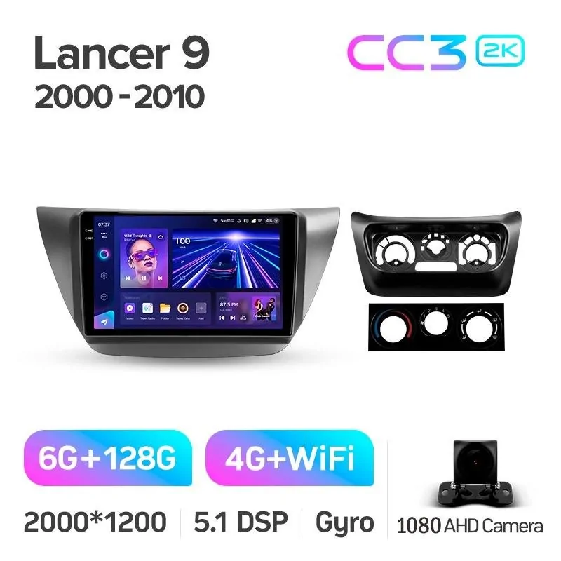 Штатная магнитола Teyes CC3 6+128 Gb Mitsubishi Lancer 9 CS 2000-2010 9