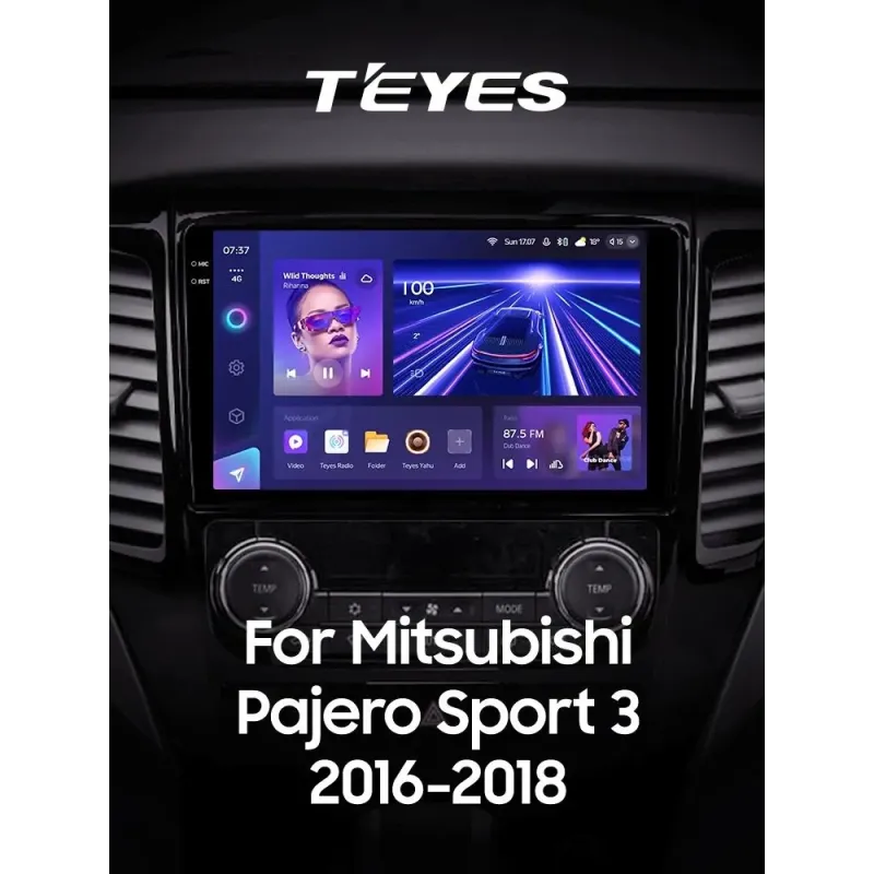 Штатная магнитола Teyes CC3 6+128 Gb Mitsubishi Pajero Sport 3 2016-2018 9