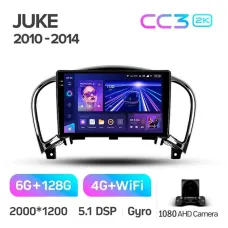 Штатная магнитола Teyes CC3 6+128 Gb Nissan Juke 2010-2014 9