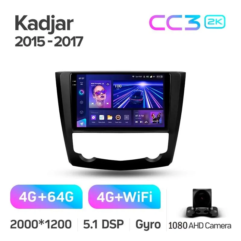 Штатная магнитола Teyes CC3 4+64 Gb Renault Kadjar 2015-2017 9