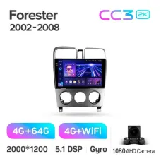 Штатная магнитола Teyes CC3 4+64 Gb Subaru Forester SG 2002-2008 9