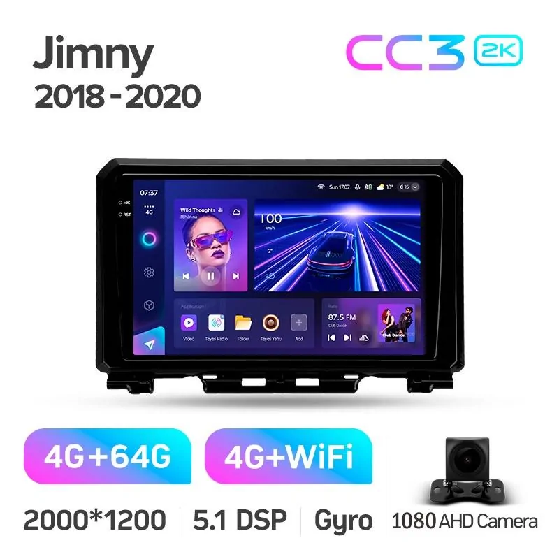 Штатная магнитола Teyes CC3 4+64 Gb Suzuki Jimny JB64 2018-2020 9