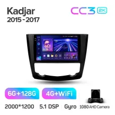 Штатная магнитола Teyes CC3 6+128 Gb Renault Kadjar 2015-2017 9