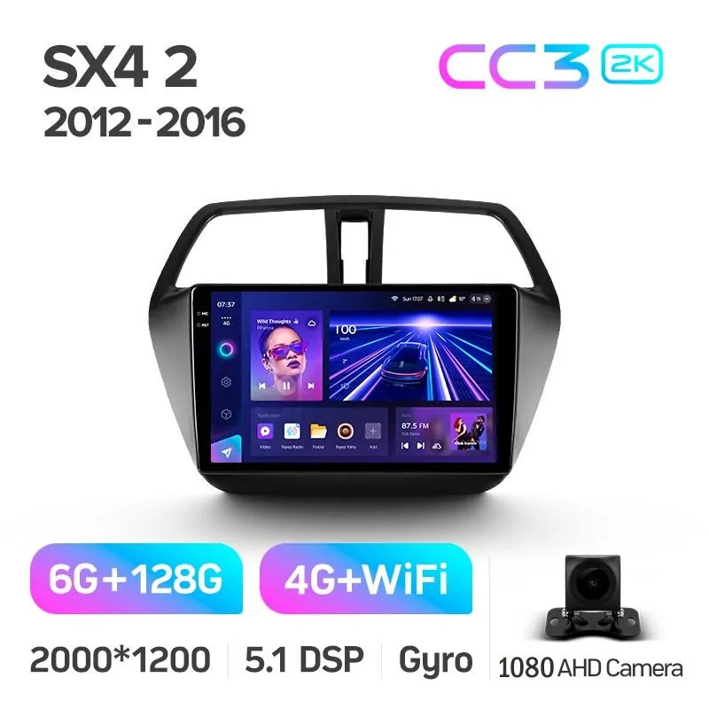 Штатная магнитола Teyes CC3 6+128 Gb Suzuki SX4 2 S-Cross 2012-2016 9