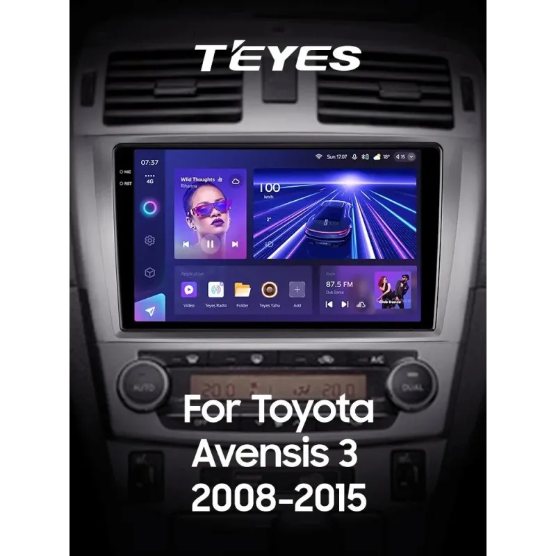 Штатная магнитола Teyes CC3 4+64 Gb Toyota Avensis 3 2008-2015 (F1) 9
