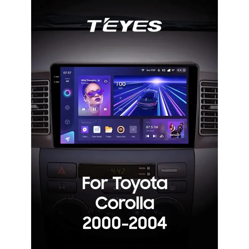 Штатная магнитола Teyes CC3 6+128 Gb Toyota Corolla E130 E120 2000-2004 9