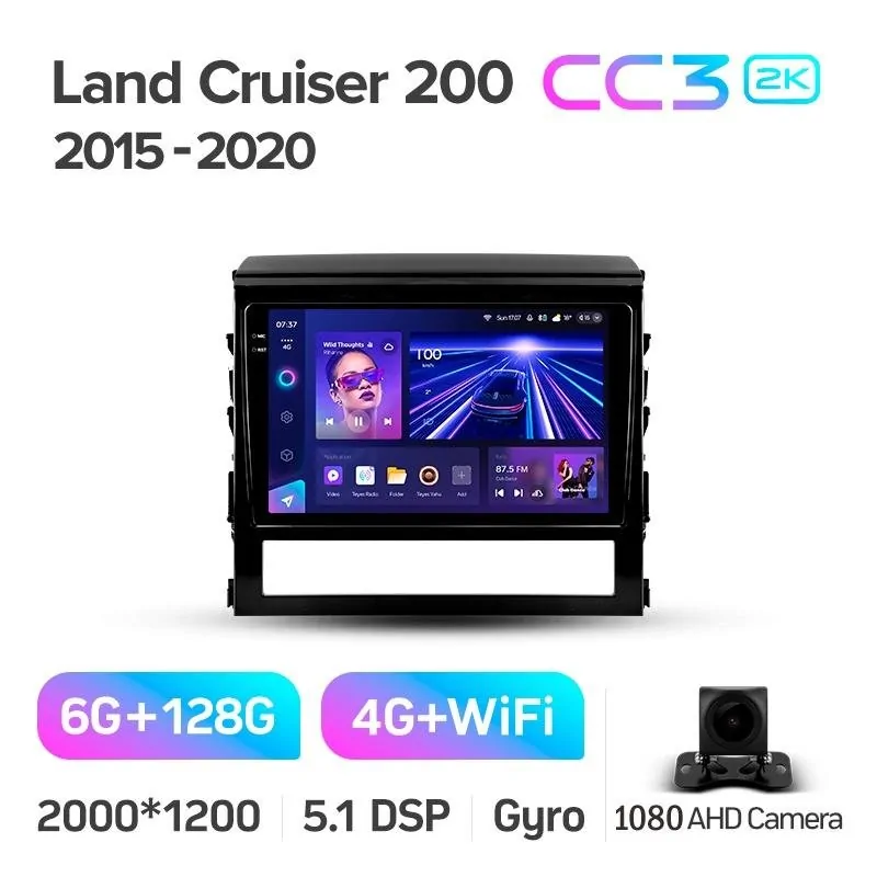 Штатная магнитола Teyes CC3 6+128 Gb Toyota Land Cruiser 200 11 2015-2020 9