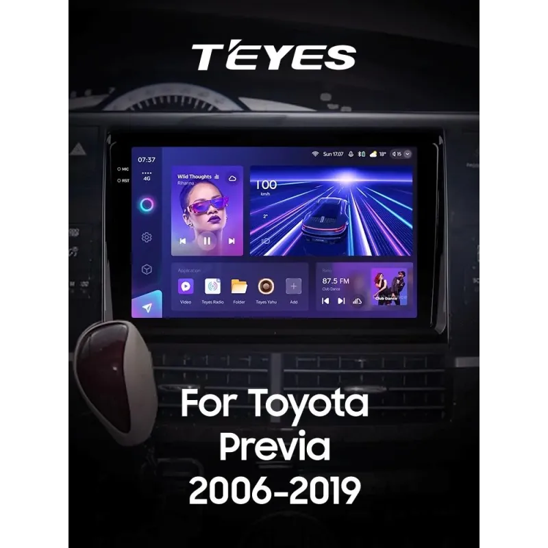 Штатная магнитола Teyes CC3 4+64 Gb Toyota Previa XR50 2006 - 2019 9